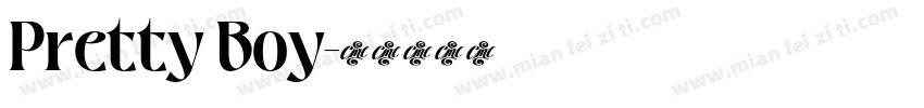 Pretty Boy字体转换